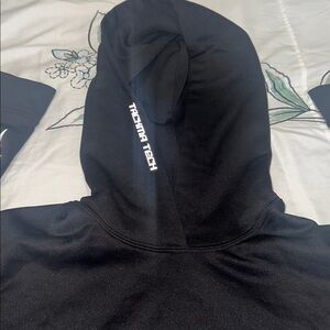Black Hoodie with Logo Detail Used once